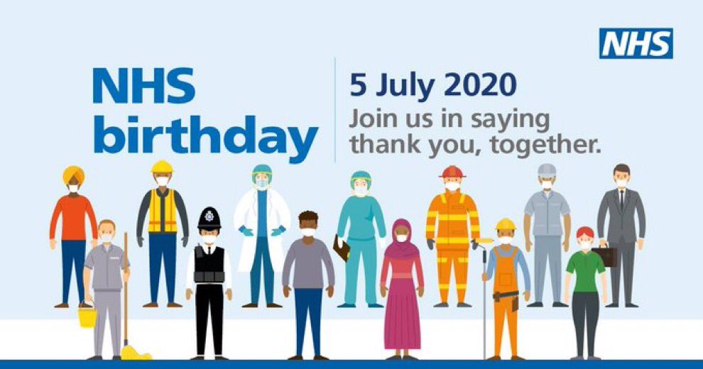 Happy birthday to the finest organisation in the UK. I am immensely proud of the NHS and the small part I play in it. I have the greatest respect for the countless people who work tirelessly, even at extraordinary times such as these. @MidYorkshireNHS @DomMyht #NHS72