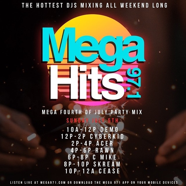 Jumping in the mix at 2pm today playing some new ish' as well as some old ish' 🎶🎶🎶 @megahits971