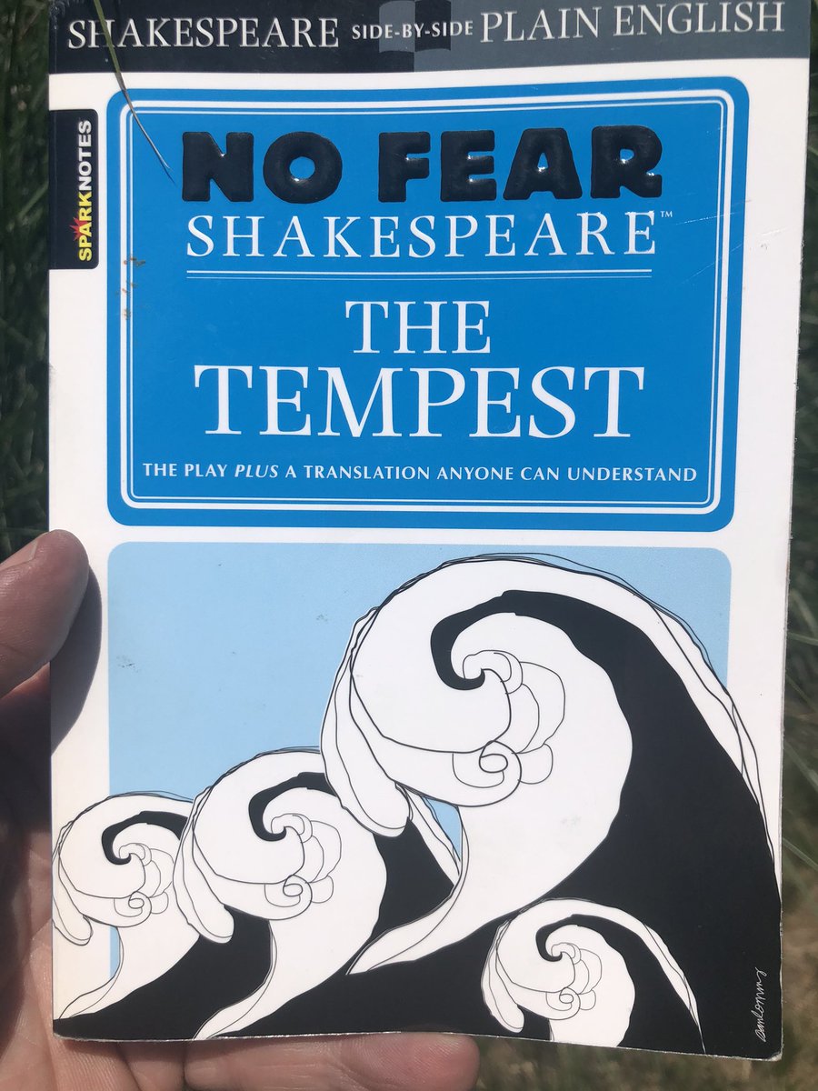 stevewaryas's tweet photo. Summer book 4.  The sea was angry that day, my friends. “bUt ShAkEsPeArE’s nOt ReLeVaNt” Freedom, colonization, compassion, nature’s power, competing realities.   #thoughtisfree #thetempest #nofearshakespeare #justread #justreadfhs https://t.co/rvUiGdhxTc