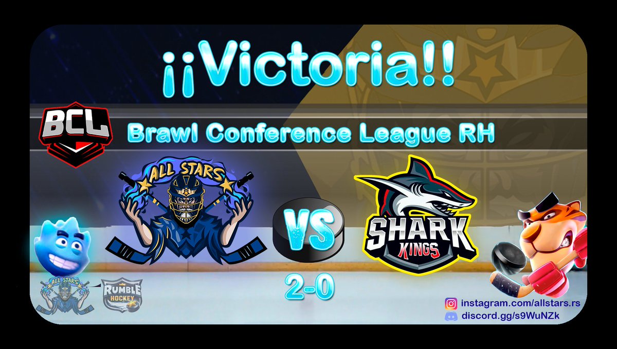Empezamos ganando en la <a href="/BrawlConference/">Brawl Conference League</a> contra @SKingsBs por 2-0

Grandisimo encuentro del equipo donde una vez mas demostramos nuestro gran nivel de juego y que esperamos seguir creciendo.

¡¡Vamos a por todas!!

#GoASRH✊🏻 | #AbsolveYourSins🖤