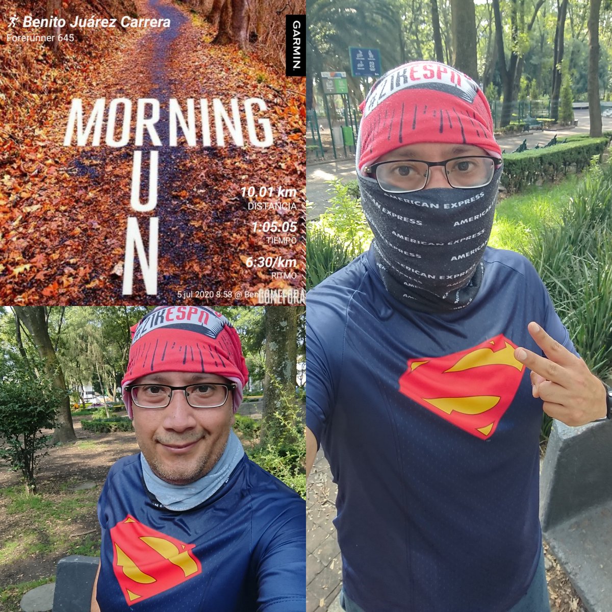 Darth_Homer's tweet photo. Cada paso un nuevo reto, pero siempre con la satisfacciΓ³n de lo logrado, regresando de 10K #KmsFelices #YoElegiCorrer #LosCobardesTeam #LonelyRunnerTeam #CannotStopRunning #RetoModelo #MiVicioEsCorrer #MorningRun #RunningSunday #FelizDomingo π ππ» https://t.co/5JMWDaf7vF