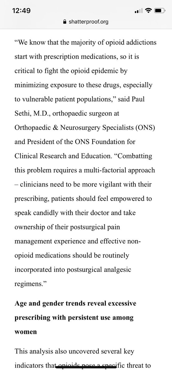 We need to research Paul Sethi M.D. , president of ONS. I’m sick of these Drs trying to bolster their careers by demonizing critical medications.