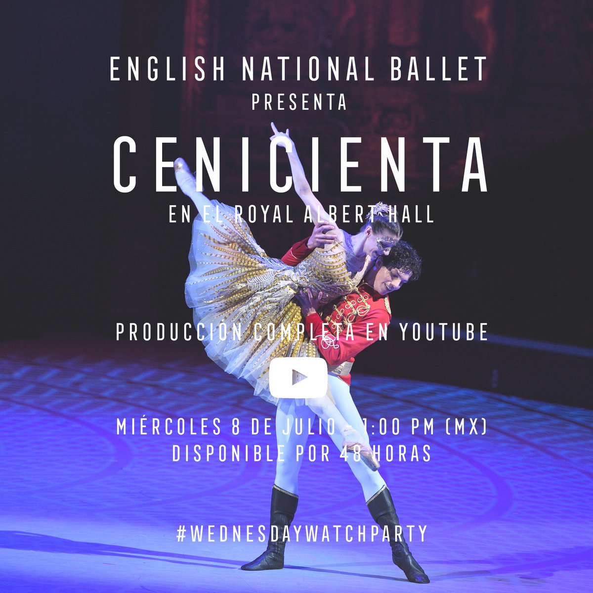 DespertaresMex's tweet photo. 👁️ No te pierdas éste miércoles la producción completa de "La Cenicienta" en el #RoyalAlbertHall 👑 con @IsaacHdezF y el #EnglishNationalBallet. 👇🏼 Para disfrutarla entra al canal de youtube del @ENBallet. Disponible por 48 horas. 👀👌🏼 #wednesdaywatchparty https://t.co/qUBMXtiWYt