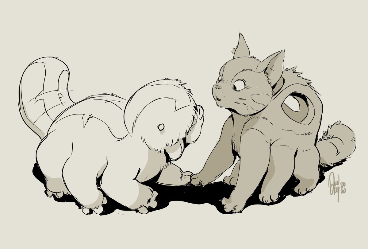 DevinElleKurtz's tweet photo. Concept: baby Appa and the baby Catbus are friends https://t.co/qBGVLL0QrL