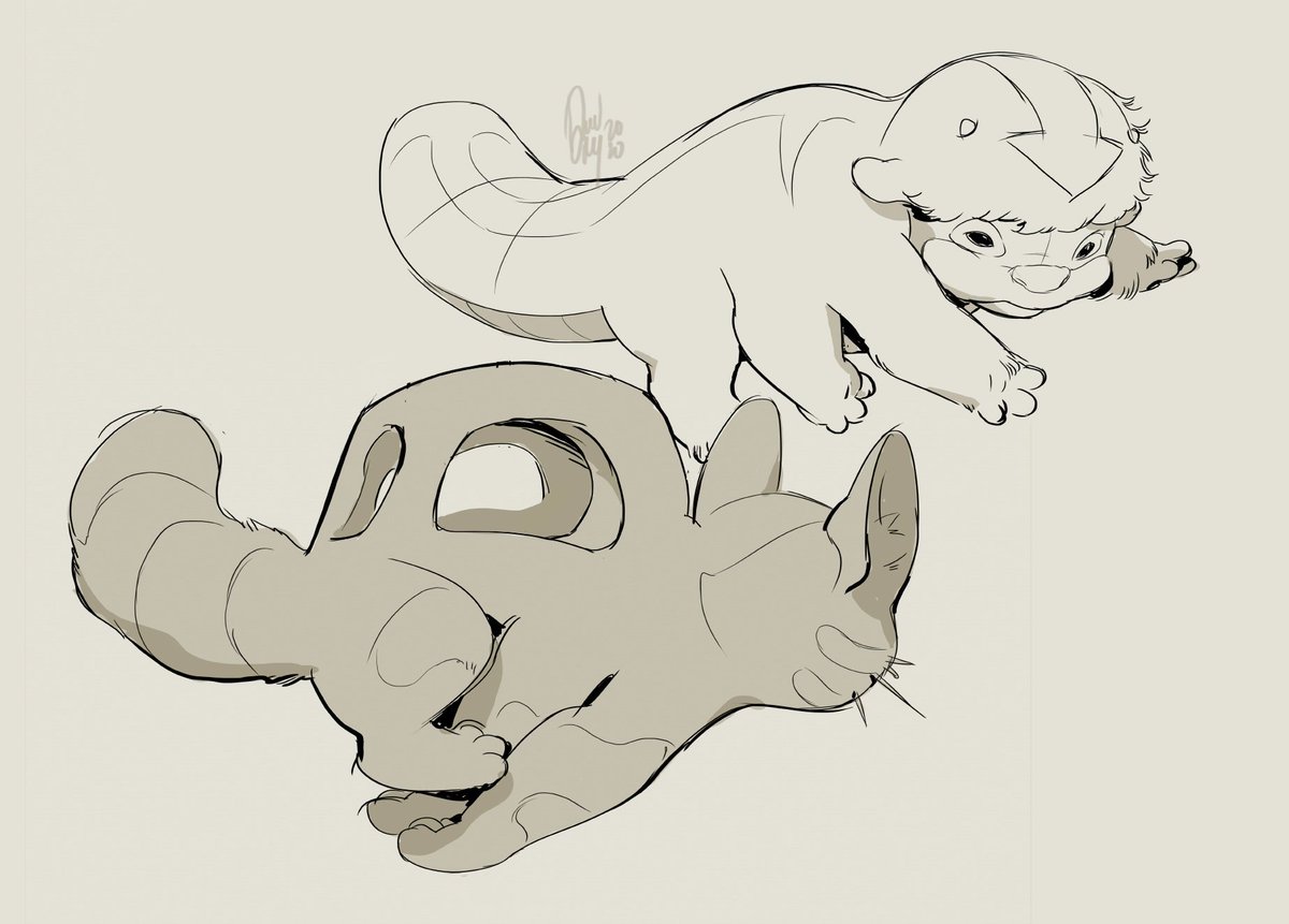 DevinElleKurtz's tweet photo. Concept: baby Appa and the baby Catbus are friends https://t.co/qBGVLL0QrL