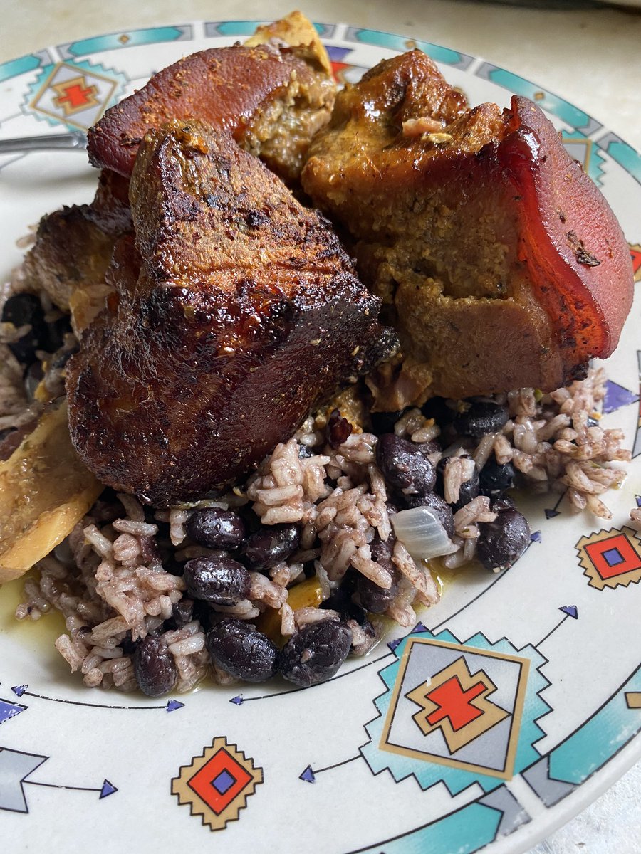 bktoussaint's tweet photo. I wanted #Cuban #food today. So I made it. #arroz #congri and #roast #pork. https://t.co/eiAxXwxwtA