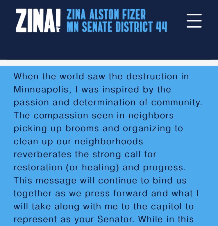 jjmillard's tweet photo. Not only can we flip MN Senate District 44 from red to blue, but @FizerZina would be the first Black woman elected to the MN Senate. Her platform aligns with the future I want for my community and MN. Please join me with a donation: https://t.co/gAqz3sptLm https://t.co/qUOIODgUc2