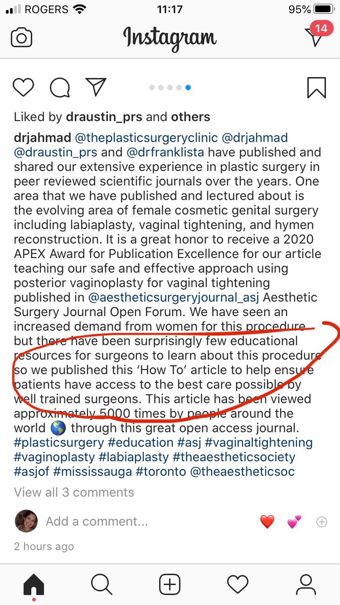 It also either highlights that zero research was done in preparation for this paper, OR we as a WHOLE SUBSPECIALTY have failed to be known in our medical circles  @erinbrennand 2/