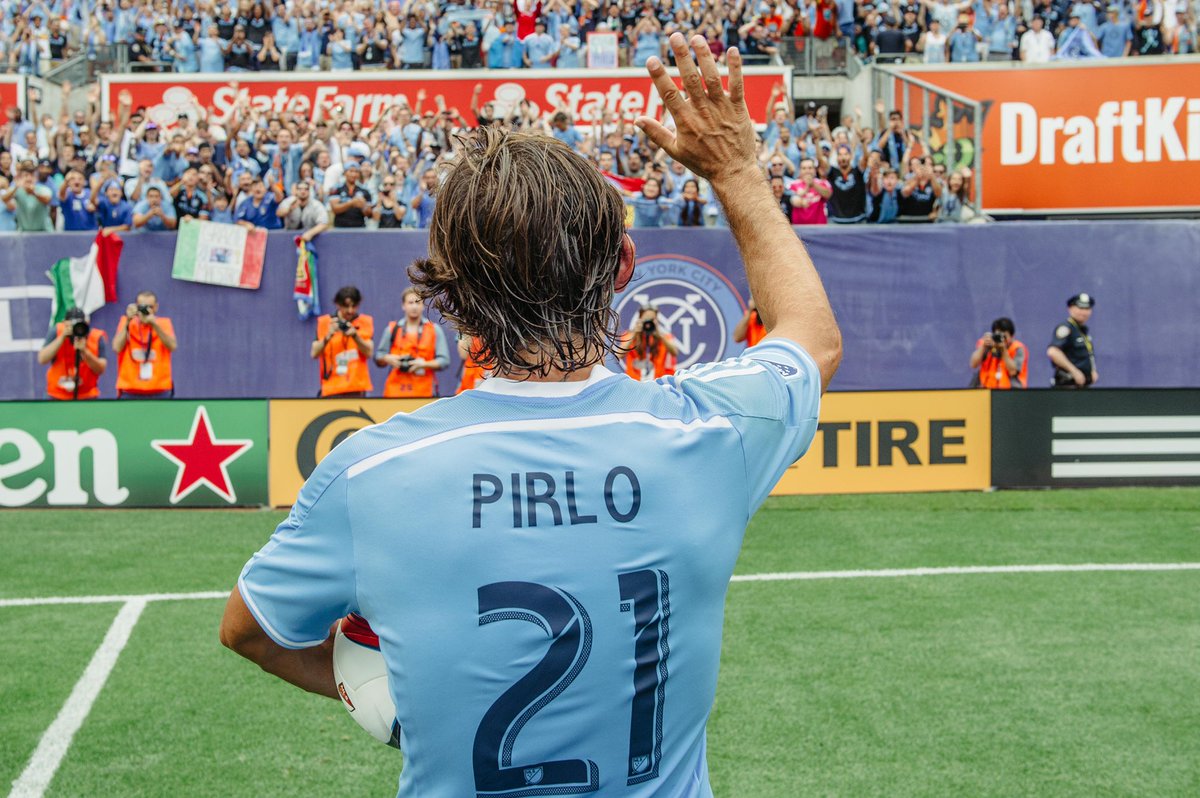 Pour terminer sa carrière, Andrea Pirlo va s’offrir une petite retraite sympa en MLS dans la Big Apple.Il rejoint David Villa et Frank Lampard au New-York City FC, numéro 21 dans le dos, Pirlo va tenter de régaler les fans américains..