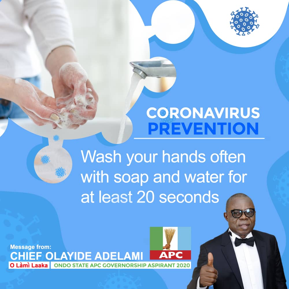 AdelamiOlayide's tweet photo. Coronavirus is real. I urge everyone in our beautiful Ondo State and Nigeria in general to stay safe, observe physical distancing and adhere to all the protocols issued by the NCDC   #staysafeeveryone #staysafe #COVID19 #COVID19Nigeria  ;O lami laaka' https://t.co/5UHtzdjOr4