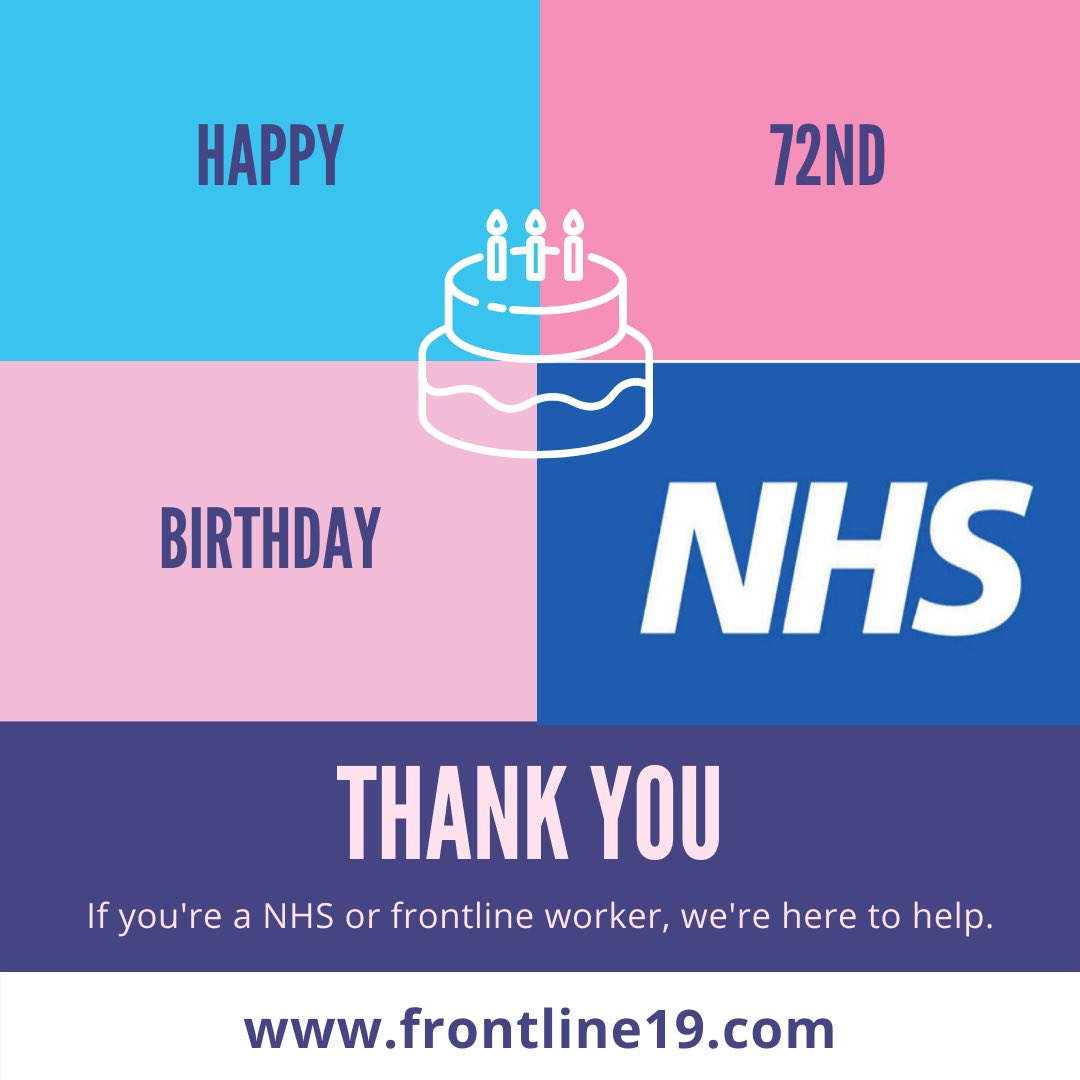 Frontline_19's tweet photo. Wishing the NHS &amp; all the staff a very happy birthday. We are so grateful to you all. SHARE IF YOU AGREE 🌈 #NHS72 #NHSBirthday #frontlineworkers 🌈 https://t.co/cnRh9YDAPU