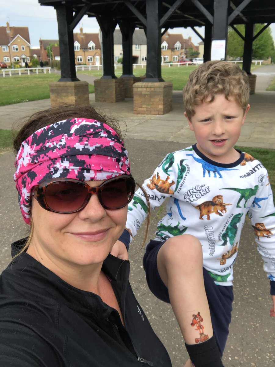 EmStebbing's tweet photo. @NVPSPuffins frankie had the target of running ten miles in a month. He did it and got a medal! https://t.co/zLmSU4hSdV