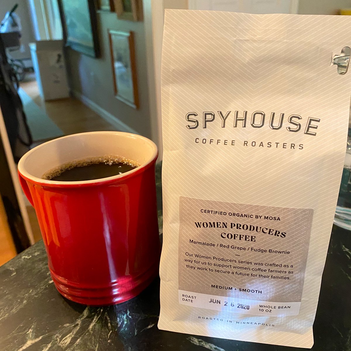 Spyhouse Coffee Roasters Women Producers CoffeeReally nice one from Spyhouse in Minneapolis, definitely hit the sticky fruit and fudge notes. Excited to brew more from these folks.