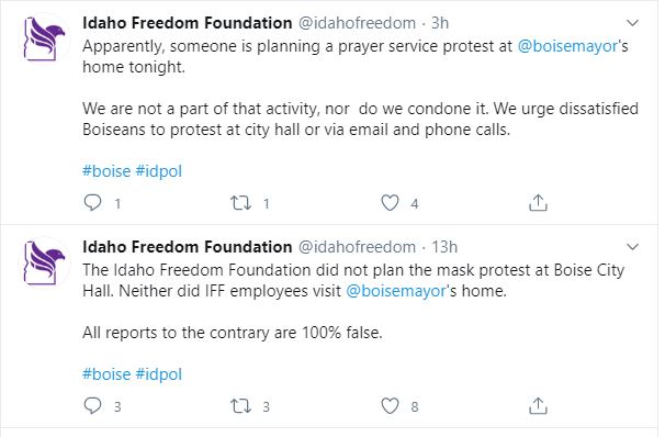 AngryNIdaho's tweet photo. GUYS, THE BOYS AT @idahofreedom WANT TO MAKE IT CLEAR THAT THEY ARE DEFINITELY NOT INVOLVED IN THE STUFF THAT THEIR FEBRILE FACEBOOK FOLLOWERS ARE INVOLVED IN.

#PlausibleDeniability #OutOfControl #Blocked4Freedom #idpol #idleg #squalor #fetid #SwampCreatures https://t.co/s7QYJuOkjQ