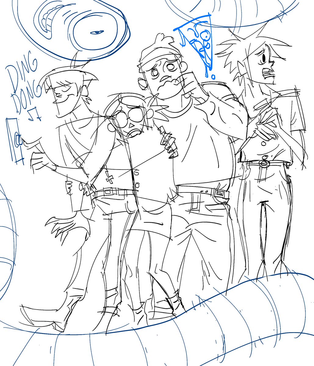 for now ill leave you with an incredibly rough wip for an upcoming gorillaz drawing. yes im obsessed with saturnz barz no i dont feel bad abt it 