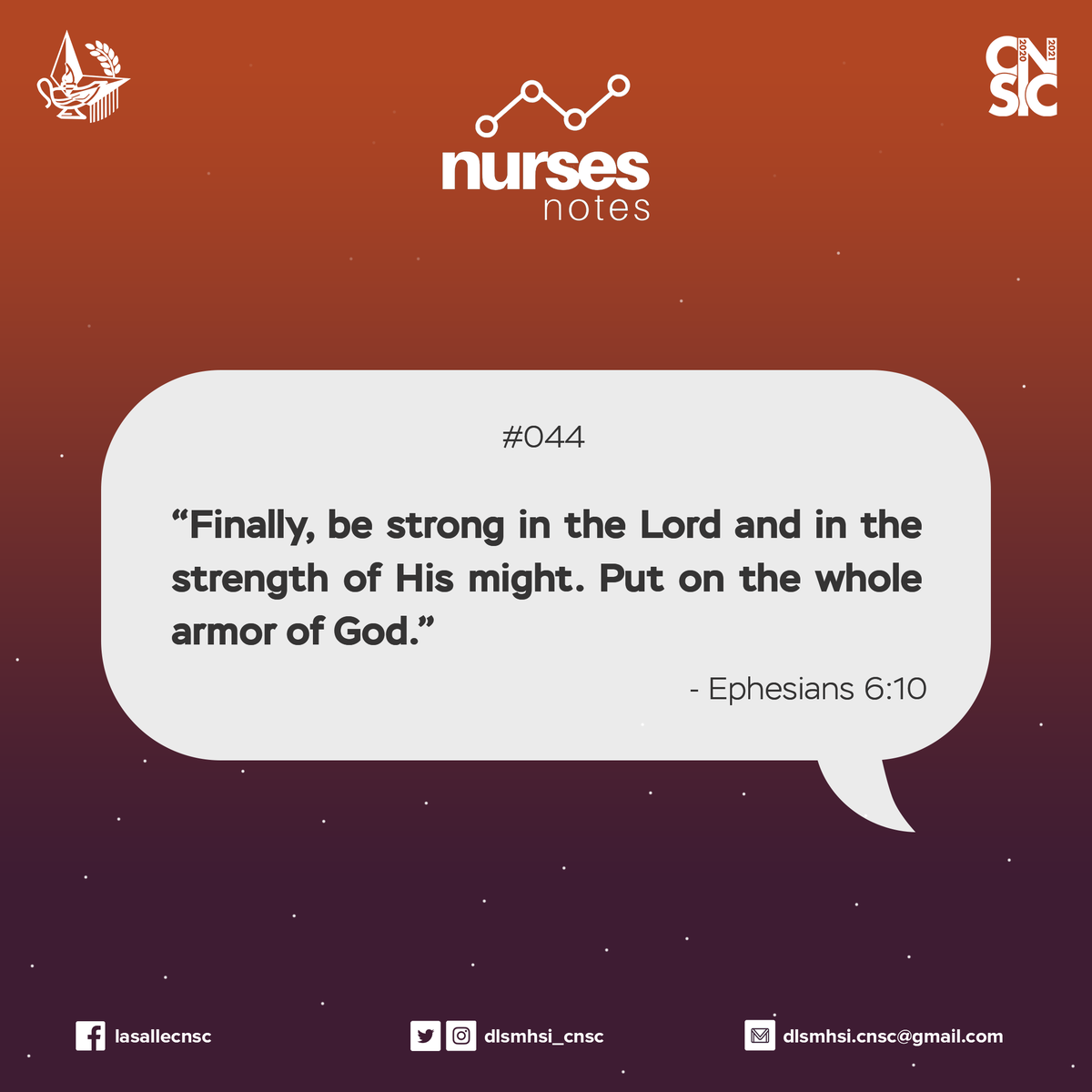 dlsmhsi_cnsc's tweet photo. [𝐂𝐍𝐒𝐂 𝐍𝐔𝐑𝐒𝐄𝐒 𝐍𝐎𝐓𝐄𝐒]
#NursesNotes044
#NursesNotes
#KeepTheFaith https://t.co/1pzk54ev00