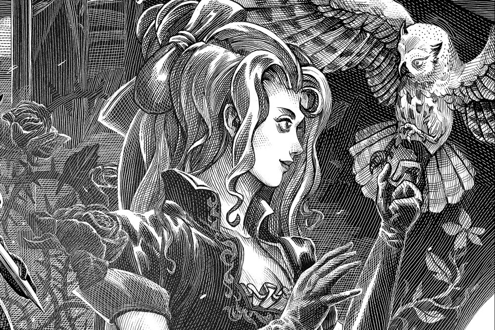 The details of this Castlevania illustration are incredible 