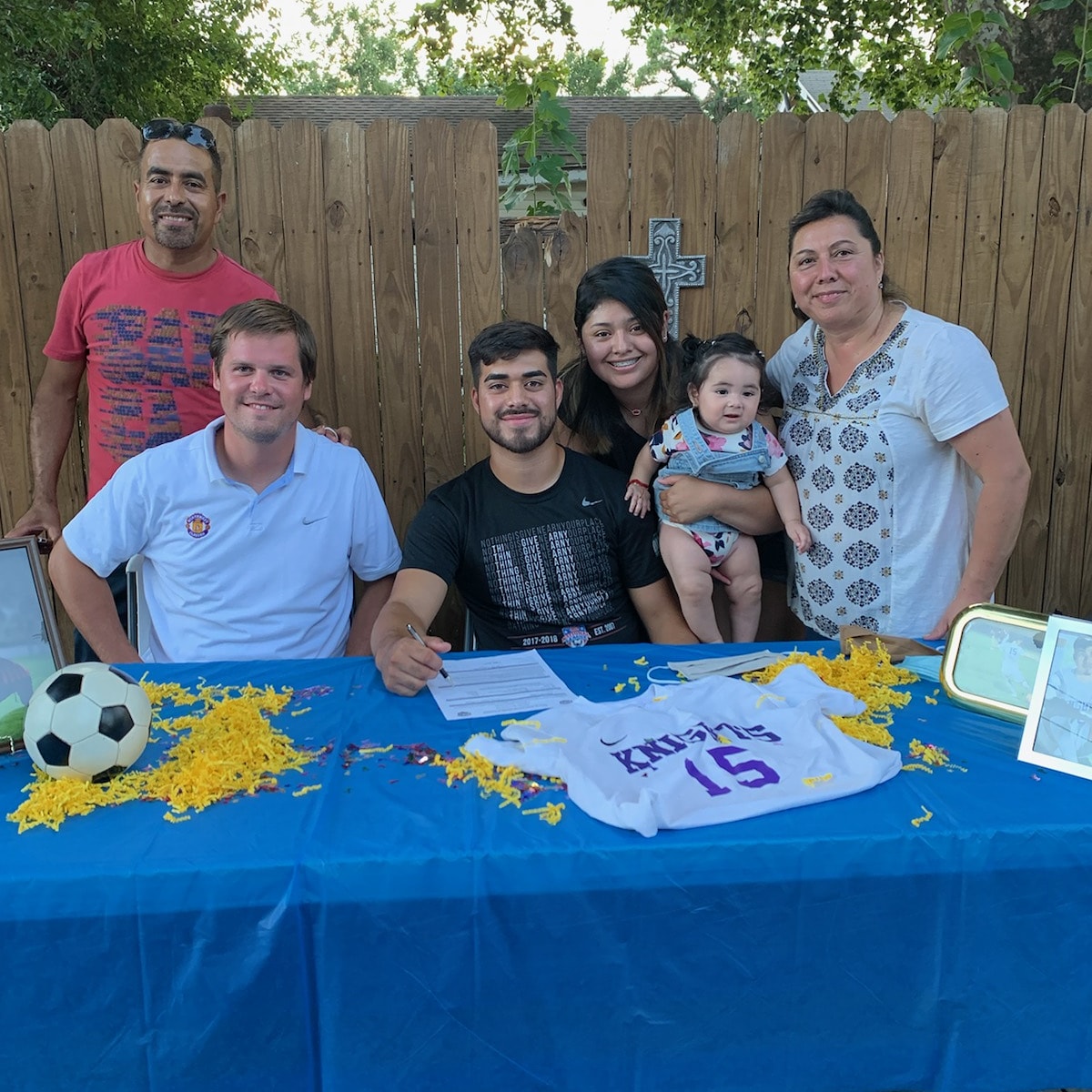 NWCKnightVision's tweet photo. Congratulations to Antonio Leija, who signed his letter of intent to play soccer for Rose State College! We are so proud of you! #KnightPride #settingtheGOLDstandard #KnightSoccer @OKCPS_Athletics @okcps @TheFFOK https://t.co/ZuXGvkJNmv