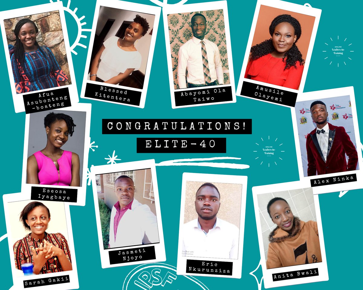 IPSFAfRO's tweet photo. The last week has been more than amazing for our incredible participants.

Today, as we bring down the curtain on the English Sessions of our Online LIT, we present to you the ELITE-40.
@IPSForg @FIPYPG 
#AfROLIT2020 #LITtoremember #Elite40 #AfROCares https://t.co/c0V8EC4N33