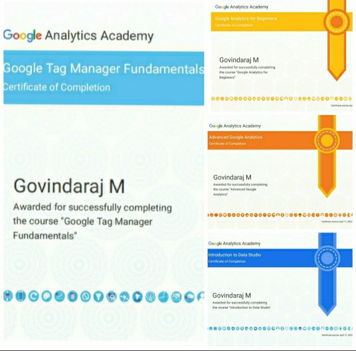 govindh96's tweet photo. Added one more in the row!
Yes! It's #GTM #googletagmanager certificate.
#DigitalMarketing #SEO https://t.co/E3TmHnA9Ru