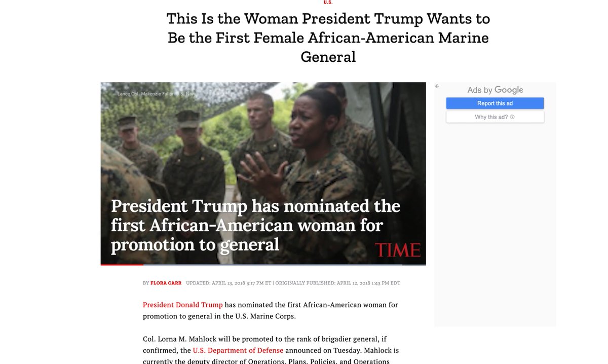 In Trump's 4 short years, we've seen a near constant barrage of actions CRUSHING any narrative claiming he's not TOTALLY committed to seeing black people ACHIEVE a seat at EVERY table! Black FEMALE BRIGADIER GENERAL! Why would anyone REMOVE such a CHAMPION of black people? -VJ