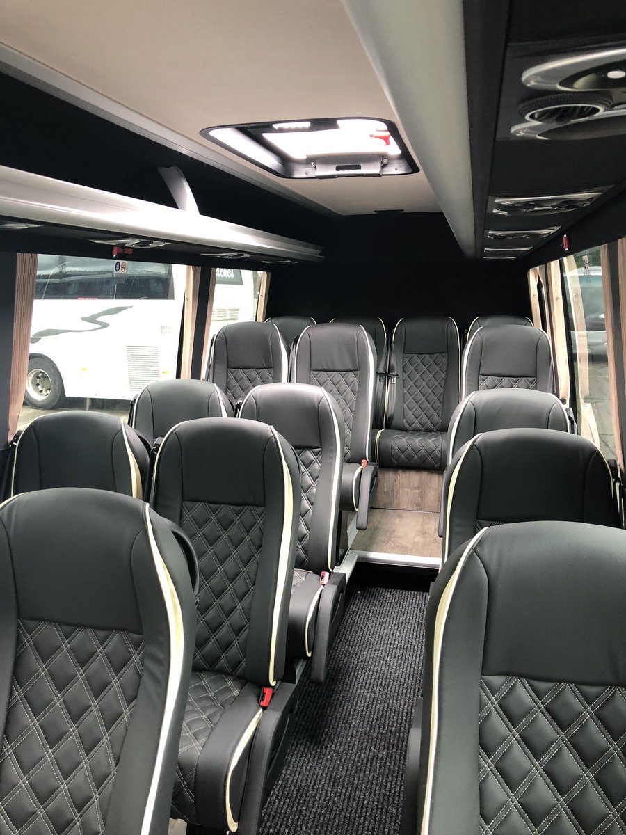 An executive Mercedes minicoach, maybe the perfect carriage for a golf or spa day, followed by a meal and a few drinks @RockliffeHall @VisitTeesside #spabreaks #golfbreaks 🤔🚌🏌️‍♀️🥂