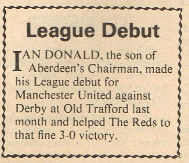 ScotsFootyCards's tweet photo. League Debut #IanDonald #ManUtd #Shoot! 1972-10-28 https://t.co/av975zZGWr