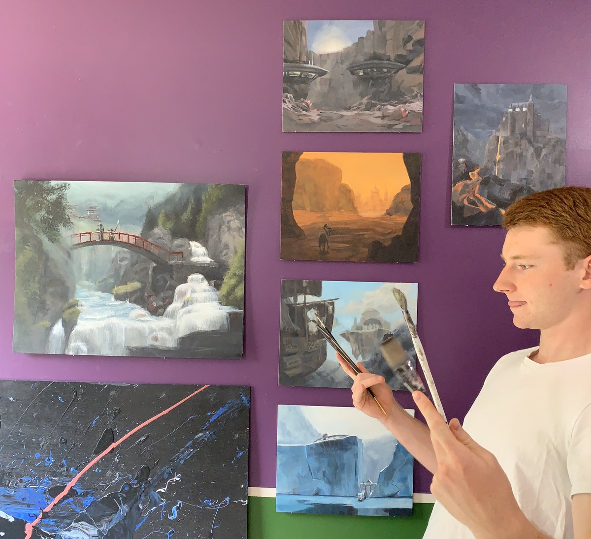I painted these paintings