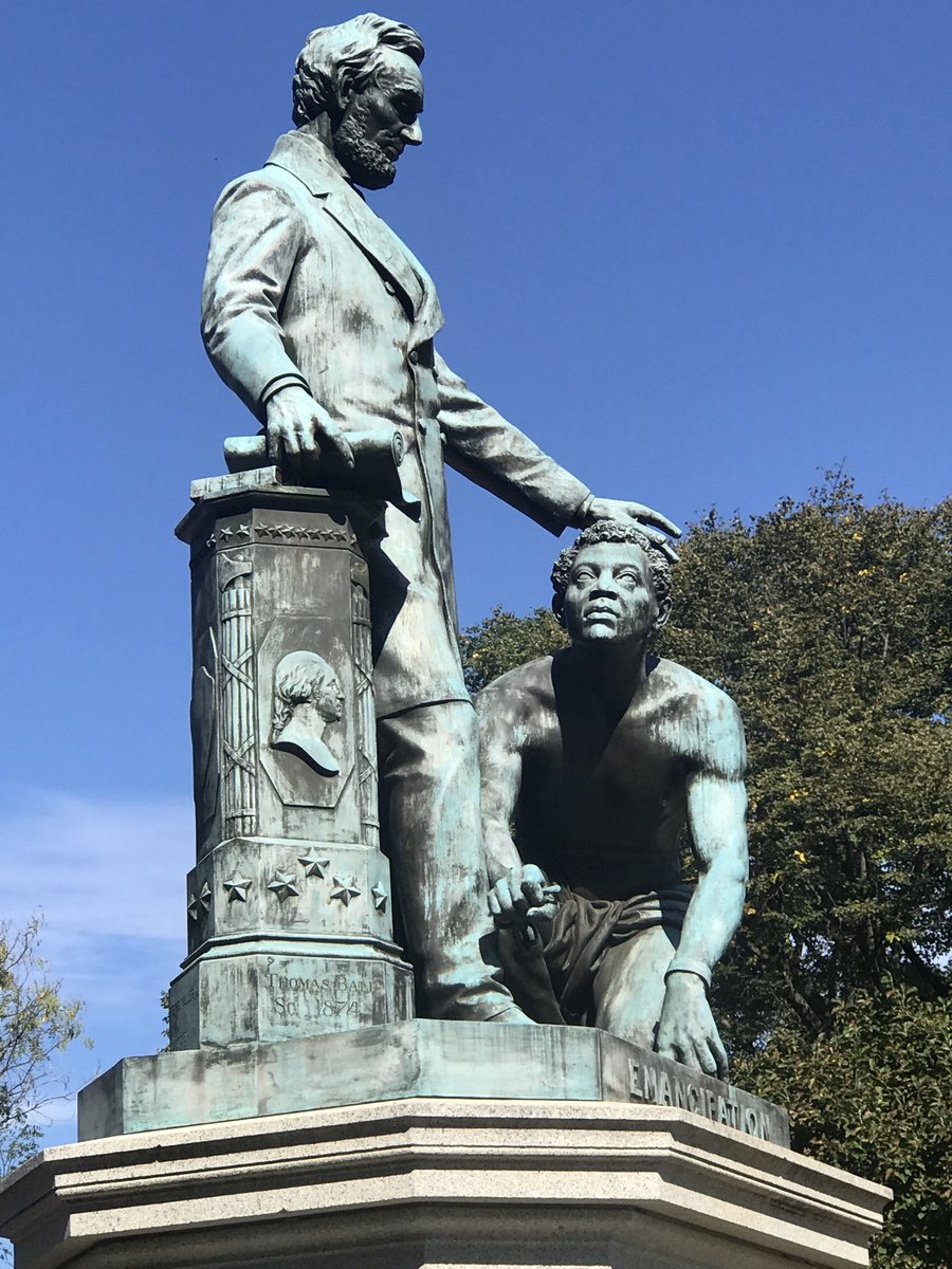 So now I must ask Roasted here to defend this statue without hiding behind people that were given no choice in the matter and were expected to be grateful for this celebration of a white man.Good luck.