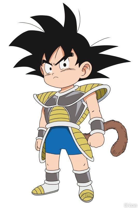 38 - El Goku que llegó a La Tierra es el de la izquierda y no el de la derecha.