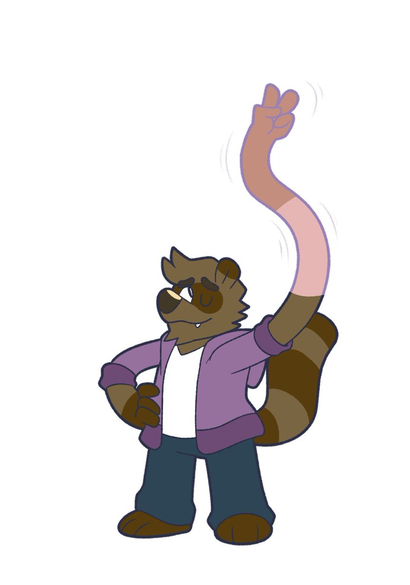 You know, Tuck is a Tanuki and with that I'm giving him powers to stretch and transform with Tanuki Magic. he deserves a little fun.