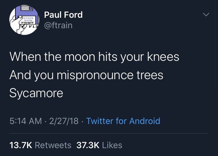 Just gonna do a thread of screenshots of some of my favorite all-timer tweets, I’ve noticed it’s getting harder to track some of them down…