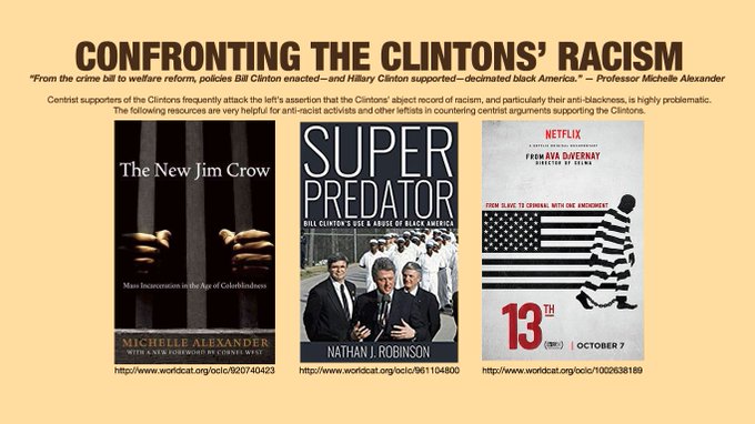 Slightly-less-overt racism has always been the brand for & #39;New Democrats& #39; like   #JoeBiden, the Clintons, and the DLC. For example "[Hillary Rodham Clinton] used racially coded rhetoric to cast black children as animals" — Professor Michelle Alexander, Esq.