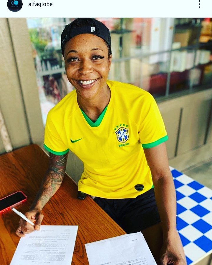 Donald_Driver80's tweet photo. People asked us: Why did you and @DEliteBBall create Driven Elite 2020 Women’s Pro Day? This is why...... Driven Elite client Kendrianna Washington 5'11 G LSU-Alexandria signs with @alfaglobe. #opportunity #DrivenEliteProDay #drivenelitetraining #driveneliteathletes #Training https://t.co/BggilMl9cE
