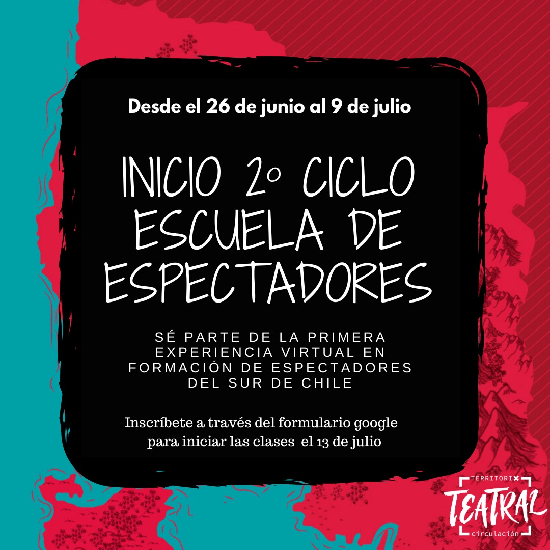 RedTerritorio's tweet photo. ¡INSCRÍBETE hasta este 9 de julio en el 2do Ciclo de la #EscuelaEspectadores de #TerritorioTeatral! 💜

🛑Cómo hacerlo y gratuitamente? Rellena este formulario📲https://t.co/m81bBaaa9M

Súmate a la experiencia de analizar, conversar y aprender desde l@s propi@s protagonistas https://t.co/1KMGJNh5yV