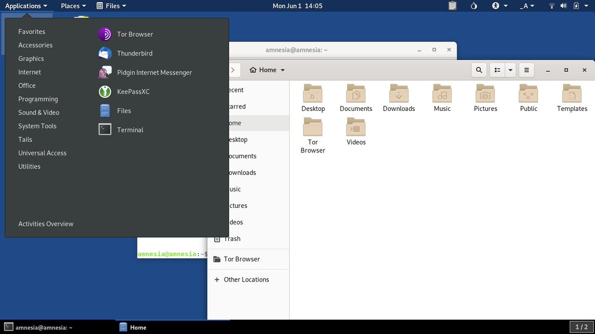 pcfreedomplus1's tweet image. 今日の #Linux
Tails Linux 4.8

概要
*リリース: 2020年6月30日
プライバシーを保護し、コンピュータ上に痕跡を残さないポータブルOS。

推奨システム要件
*CPU: x86_64 デュアルコア以上
*RAM: 2GB 以上
*Storage: 8GB 以上の USB メモリまたは記録可能な DVD
#TailsLinux
▶tails.boum.org