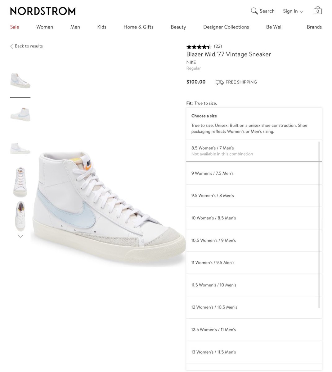 nike blazer mid 77 nordstrom