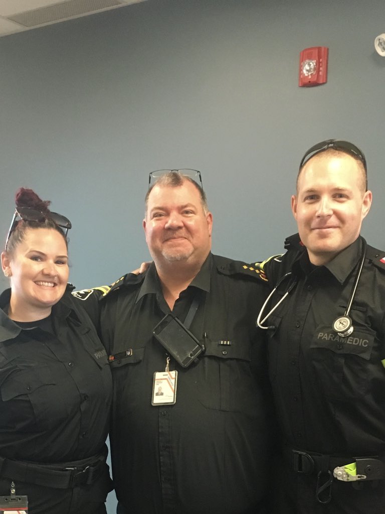 2 of my new graduates from BTI College started their careers this week at Peel Regional Paramedic Service. So incredibly proud of these friends . Great hard work pays off !!!