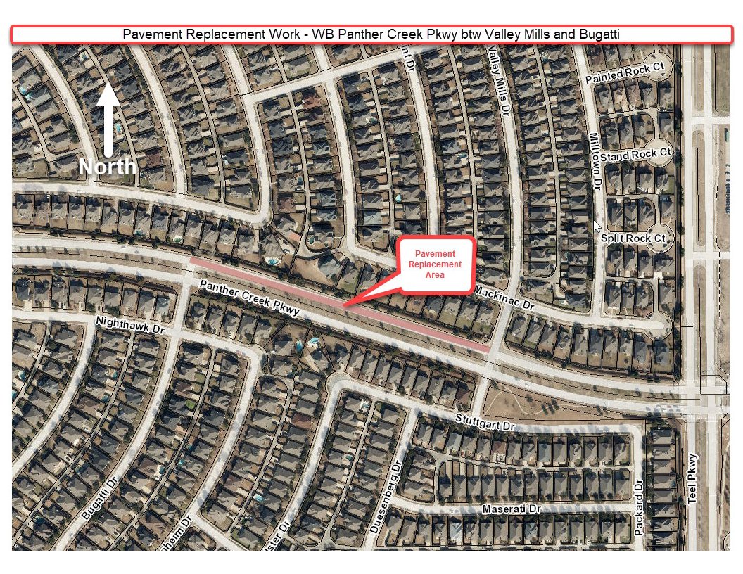 🚧 Roadwork Roundup - Week of July 6, 2020 🚧
Ongoing Pavement Repairs
– WB Panther Creek Pkwy between Valley Mills Dr and Bugatti Dr (est 3 wks)
– SB Hillcrest Rd btn Amber Valley Dr & Promenade Rd
– EB College Pkwy at Wilmington Dr https://t.co/77SQGR7nXE