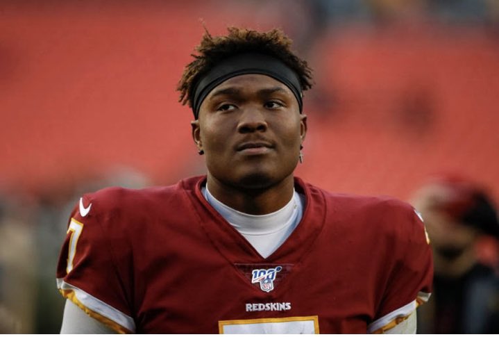  #QB32 - Dwayne Haskins Jr. A tough first year in Washington has seriously threatend the development of Haskins. He and the team will hope the arrival of new head coach Ron Rivera will allow for a new lease of life. Lack of weapons at WR are not helping the situation. Struggle.