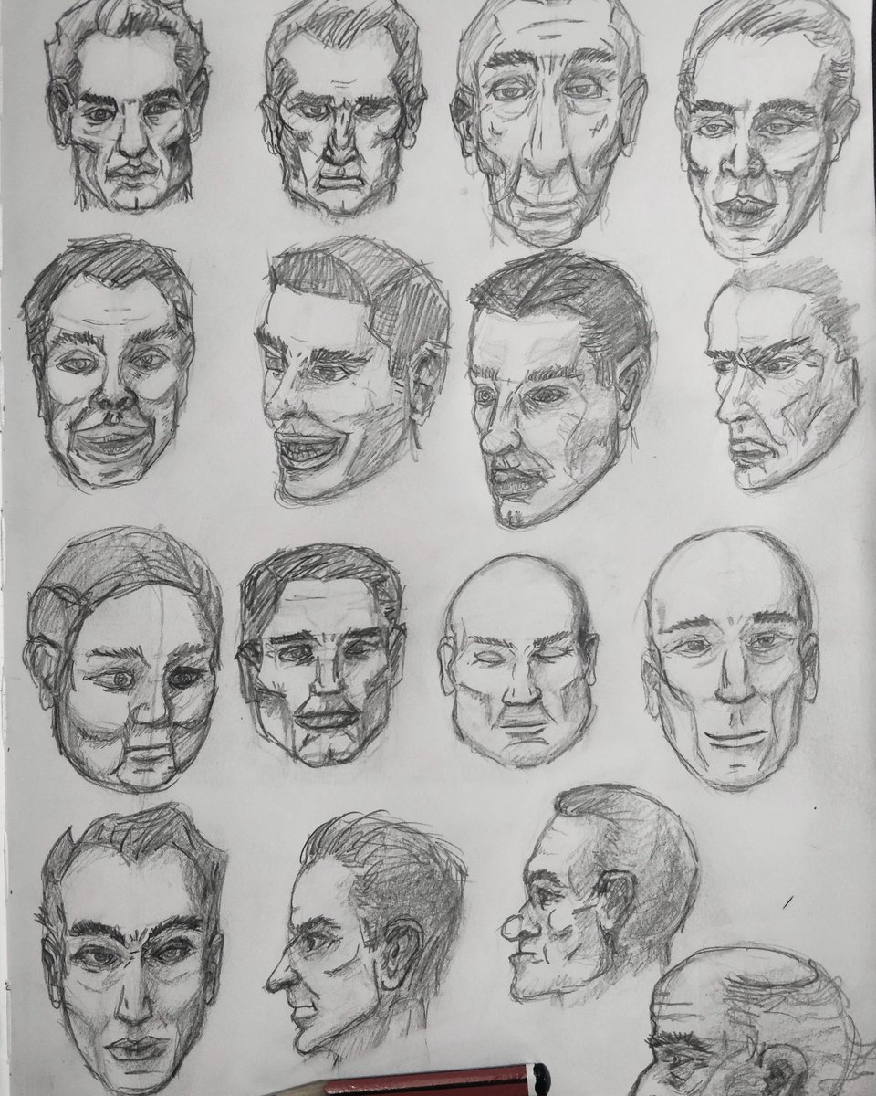 Skoopsy_'s tweet photo. Learning to draw day 25 - Got a bunch on the page today and attempted two smiles which turned out creepy af🤘.

#art #sketch #sketchings #sketchingdaily
#sketchdaily #drawingdaily #drawings #drawwomen #drawing #drawdaily #faces #drawingeveryday #sketcheveryday #sketches #learnart https://t.co/jFWxlbKaoJ