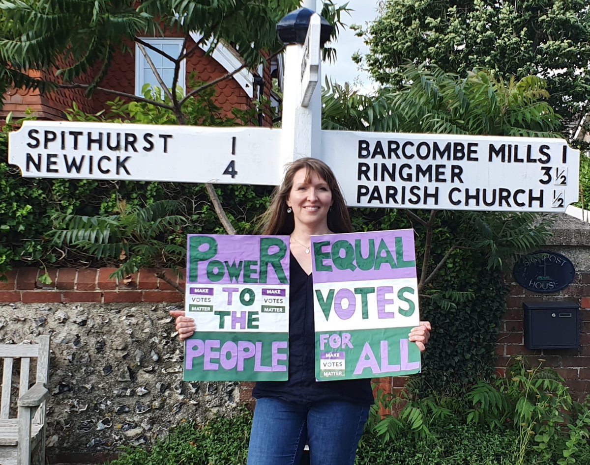 domino4441's tweet photo. #LewesCastle #MakeVotesMatter #ChangeTheVoting @MVM_Lewes we had a great socially distanced action day in Lewes and Wealden to change our decrepit voting system. With proportional representation we wouldn’t have this undemocratic government in charge with an 80 seat majority! https://t.co/6sOEaYnyAN