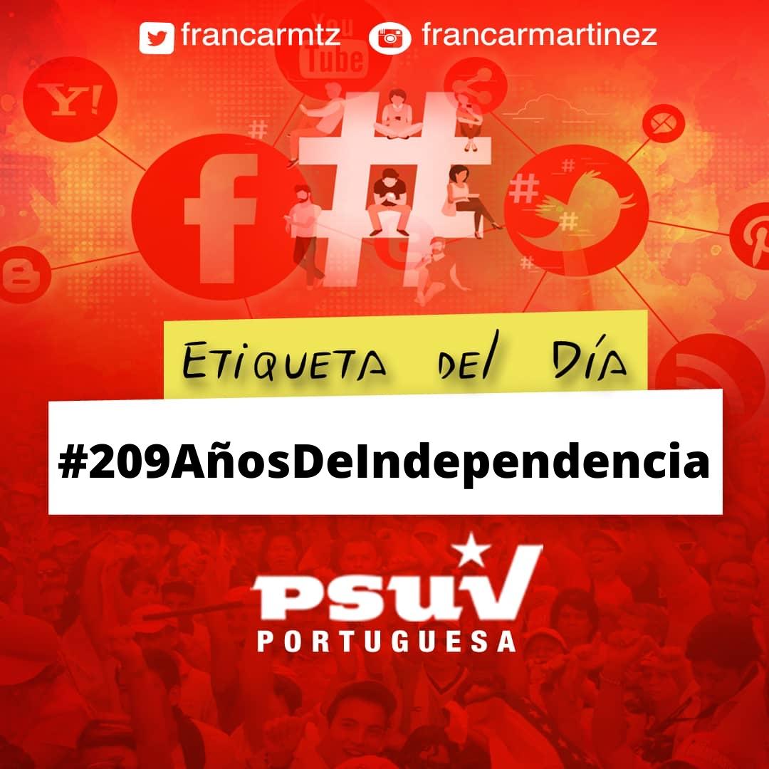 Feliz día de la patria a tod@s, que sea el amor a nuestra Venezuela sea nuestro principal interés y nuestra principal motivación, y su independencia, soberanía y libertad nuestro Proyecto colectivo de Vida

¡Que viva Francisco de Miranda!

#209AnosDeIndependencia