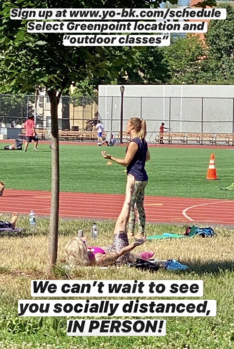 NEW. Live in-person socially distanced #yoga #pilates classes. Check here for schedule 
yo-bk.com/schedule 
Select Greenpoint location and “outdoor classes”