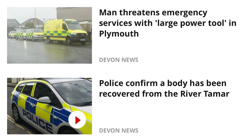 Busy weekend for the team. Both of these incidents in Plymouth show the variety within the role between the medical support we look to offer and the firearms capabilities for the incident in Ham.