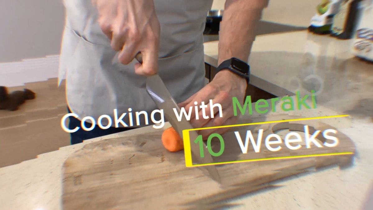 fallon_ben's tweet photo. It's week 7 of Cooking with Cisco Meraki and we're making a Technical &amp; Sales Training Terrine! Matt Heim teaches me about the distinct layers of our Meraki training programs which are now available online. https://t.co/2LjCHc4h4b https://t.co/OWHiuEn0oQ