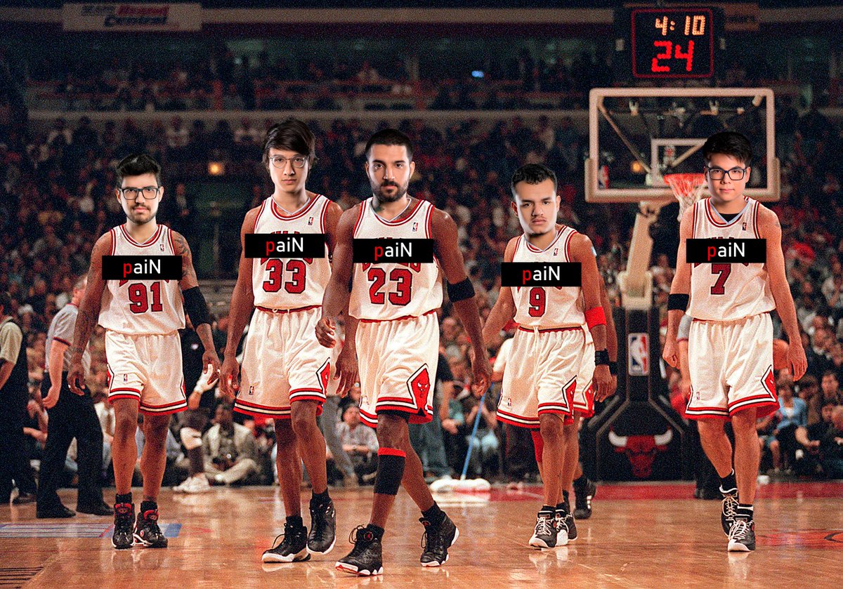 robsnw_'s tweet photo. porq a @paiNGamingBR é igual o melhor quinteto do Chicago Bulls em 1996 
@paiNGamingBR @brttOficial @robolol1 @Tinowns @Carioklol @esACarry #gopaiN #dinastia #CBLOL

SEGUE O FIO +++ https://t.co/79kUlbN1Ox