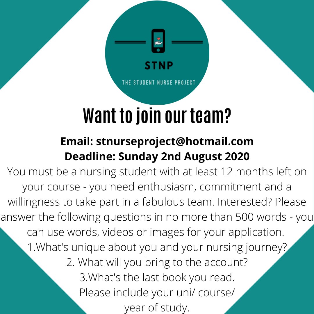 We are recruiting! If you'd like to join us, please see below. #StNProject
