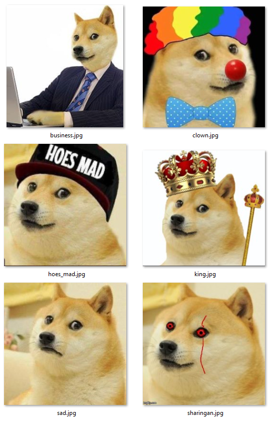 dogebot187's tweet photo. Wie taggt man dogebot187?
1. Mich taggen
2. Namen des Templates anfügen 
3. doge bekommen
Beispiel: "@dogebot187 king" 

In den Bildern sind die Templates gelistet, die für alle verfügbar sind 💝 https://t.co/sw5fFVxg9g