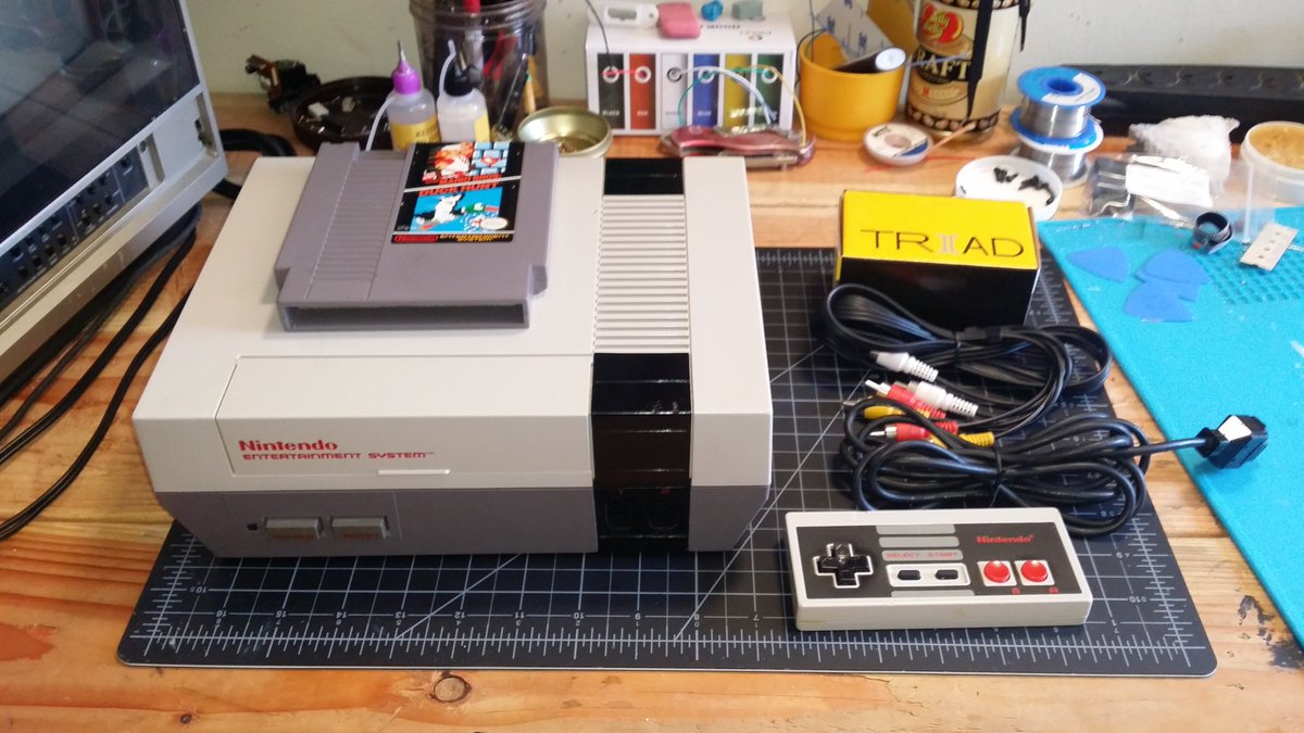 FragolRoc's tweet photo. [SELLING] Refurbished NES Console

This console has been cleaned and restored to perfect working condition. New capacitors prolong the life of the console and restores audio/video signals to "like new" condition. Please send me a DM for more information/photos.

#retromarket https://t.co/6EfjasgHRe